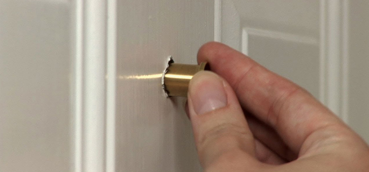 peephole door repair in Greenfield